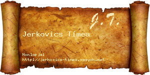 Jerkovics Tímea névjegykártya